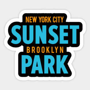 Sunset Park New York - Capturing Brooklyn's Urban Aura Sticker